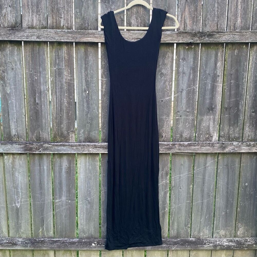 Hausen‎ Black Open Back Tank Maxi Dress NWT | M